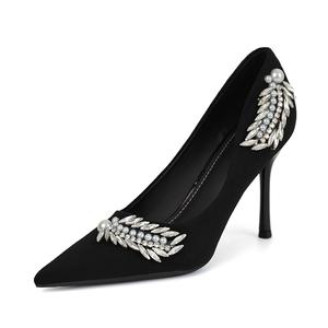 YAFEI XUANYU Женские черные туфли на высоком каблуке, цвет Black