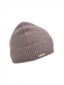 вязаная шапка бежевого цвета Seeberger