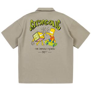 The Simpsons Рубашка-поло унисекс «Симпсоны», Черный