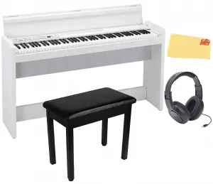Цифровое пианино для дома Korg LP-380 Contemporary - белое с мебельной скамьей