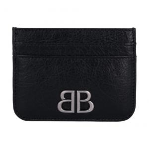 Balenciaga Кожаный картхолдер унисекс черный