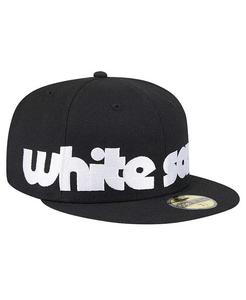 Мужская черная бейсболка Chicago White Sox Checkered Undervisor 59FIFTY Fitted Hat New Era