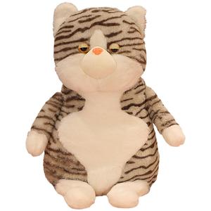 Ленивый кот уродливо милая плюшевая кукла плюшевая кукла высота 50см Barbne, серый