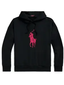 Худи с принтом Big Pony Polo Ralph Lauren, черный