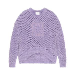Свитер Givenchy Low Shoulders Crewneck Sweater, Lavender