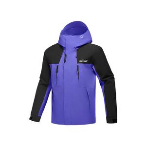 Мужская ветровка горная и дикая серия водонепроницаемая дышащая Skechers, ярко-фиолетовый