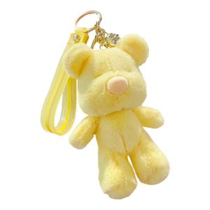 Плюшевый кулон с медвежонком из серии Candy Color Bowl, желтый