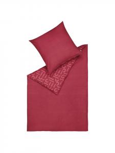 Зимнее постельное белье фланель ягодного цвета ESPRIT, 135x200 см (80x80 см)