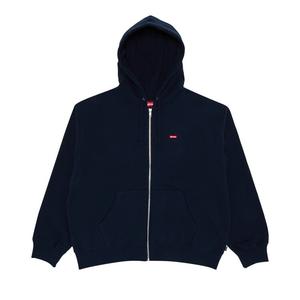 Толстовка Supreme Small Box Zip Up Hooded Sweatshirt, темно-синий