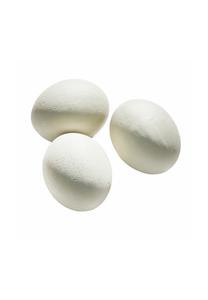 Набор декоративных яиц из 3 штук Плацидии белые Loberon, белый