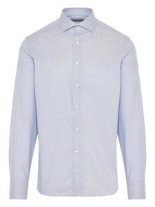 Поплиновая рубашка Canali, синий