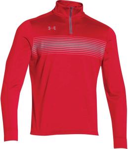 Under Armour Qualifier Novelty 1/4 Zip, Red, Steel