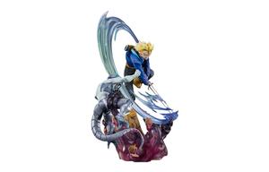 Фигурка trunks figurarts zero ultra battle, dragon ball z super saiyan, второй супер сайян масштабные фигурки 28см BANDAI