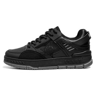 Bull charm Износостойкие мужские лоу-топы для скейтбординга черные, цвет Black