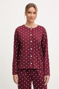 Пижамная рубашка United Colors Of Benetton, бордовый