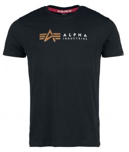 Футболка Alpha Industries Alpha Label T-Shirt, черный