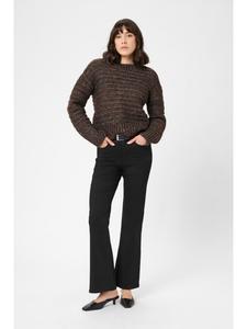 Kaffe Вязаный свитер свободного кроя KAmarena в цвете Black Coffee Melange