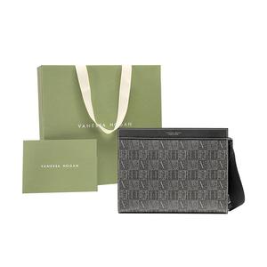 Vanessa Hogan Мужская сумка через плечо с монограммой, Черный