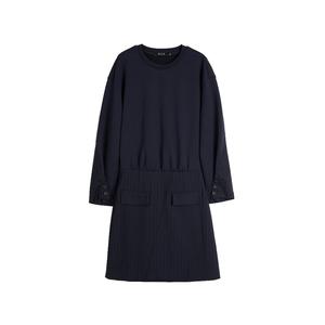 ELLE Платье с длинным рукавом Women's Navy Blue