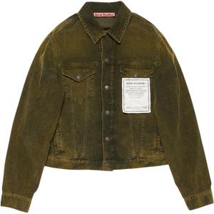 Acne Studios Куртка из вельвета, Olive Green