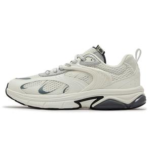 361° Низкие, износостойкие, амортизирующие, массивные кроссовки, женские, белые, серебристые