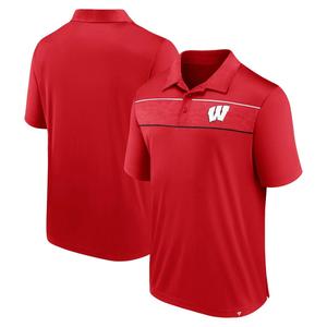 Мужское фирменное поло Defender Red Wisconsin Badgers Fanatics