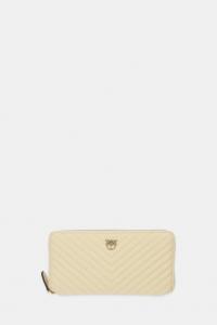 Кожаный кошелек Pinko, бежевый