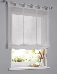 Римская штора / петлевая штора Brondby для карниза, серо-коричневый - ширина около 120 см x высота около 140 см Kutti