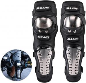 Комплект наколенников и налокотников из нержавеющей стали для мотокросса, совместимый с защитной экипировкой для мотоциклистов (наколенники SULAITE) RHkxjPjyF, SULAITE Kneepad