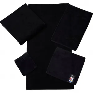 Мочалка ROSС Ощущение кашемира с волнистой каймой Ross, черный