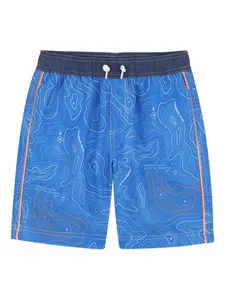 Плавки-шорты с узором Timberland Kids, синий