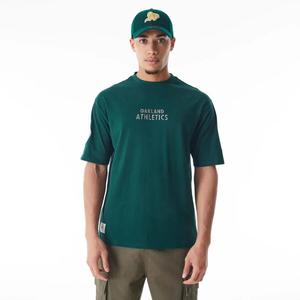 NEW ERA Футболка Oakland Athletics MLB с клетчатой отделкой