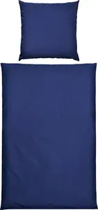 Постельное белье Boston, темно-синее, 1x 135x200 см + 1x 80x80 см REDBEST