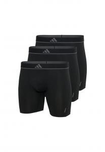 Комплект из 3 трусов-боксеров - трусы-боксеры Active Micro Flex Eco с логотипом однотонные Adidas, черный
