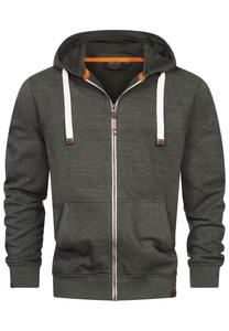 Толстовка с капюшоном на молнии INDICODE JEANS Zip-Up Hoodie Baustian, темно-зеленый