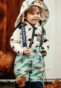 Пеппи длинныйчулок, дождевые штаны из ракушек Geggamoja, Mint