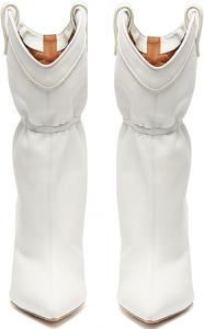 Generic Женские ботильоны на шпильке с заостренным носком, сексуальные ботильоны на шпильке, белые короткие ботинки для вечеринок с классическим однотонным дизайном и пряжкой, удобные для ходьбы модные ботинки на высоком каблуке