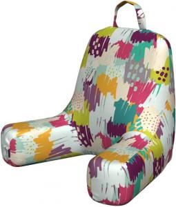 Наволочка для подушки для чтения Ambesonne Brush, с рисунком в виде кистей, крупными мазками краски, фантазийным узором в горошек и чернильными брызгами, мягкая, без наполнителя, размер S, разноцветная., Multicolor