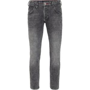 Скинни джинсы mid rise Skull PHILIPP PLEIN, серый