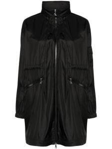 Moncler парка Adhemar с кулиской на талии, черный