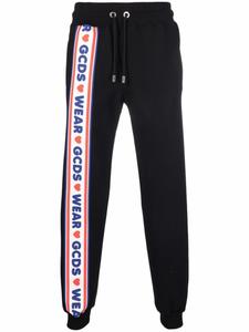 Gcds спортивные брюки с логотипом на лампасах, черный