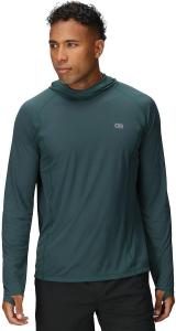 Мужская толстовка Echo Outdoor Research с капюшоном - легкая, с защитой от солнца UPF 15, влагоотводящая, с контролем запаха, дышащая., Douglas Fir