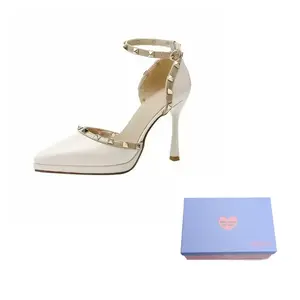 Xingdiman Женские туфли на платформе с массивным каблуком экрю, цвет Ecru