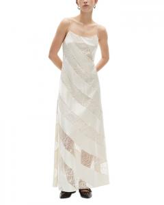Макси-платье с кружевной отделкой The Kooples, слоновая кость/кремовый