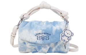 Сумка Canvas Cloud, Плиссированная сумка, Холщовая сумка, Женская однорукавная сумка-труба Trumpets Мультиколор Миффи, Экрю