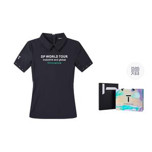 Футболка женская черная EUROPEAN TOUR