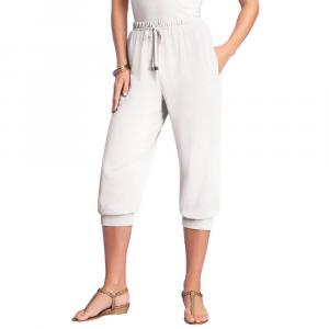 Женские капри из мягкой вязки Roaman больших размеров с завязками Roaman's, белый