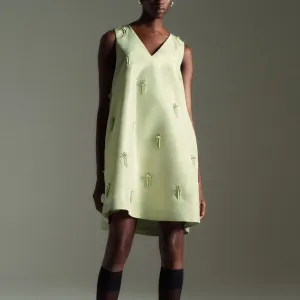 Платье без рукавов женское светло-зеленое Cos