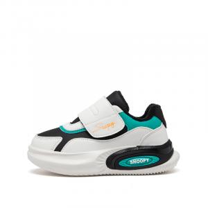 SNOOPY Теплые детские кроссовки с противоскользящей амортизацией, белые, черные, зеленые
