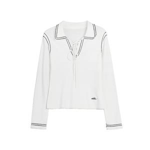 ELLE Свитер женский Ecru с лацканом Moderate